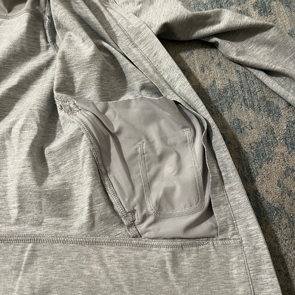 LULULEMON Run On Jacket Full Zip Up Stretch Hoodie Zip Up Tall Collar Rouched 4 - Picture 3 of 5